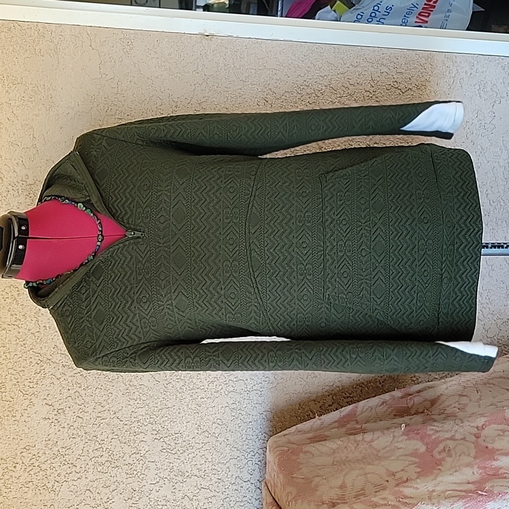 The Pulse Boutique Forest Green Quarter Zip Pullover